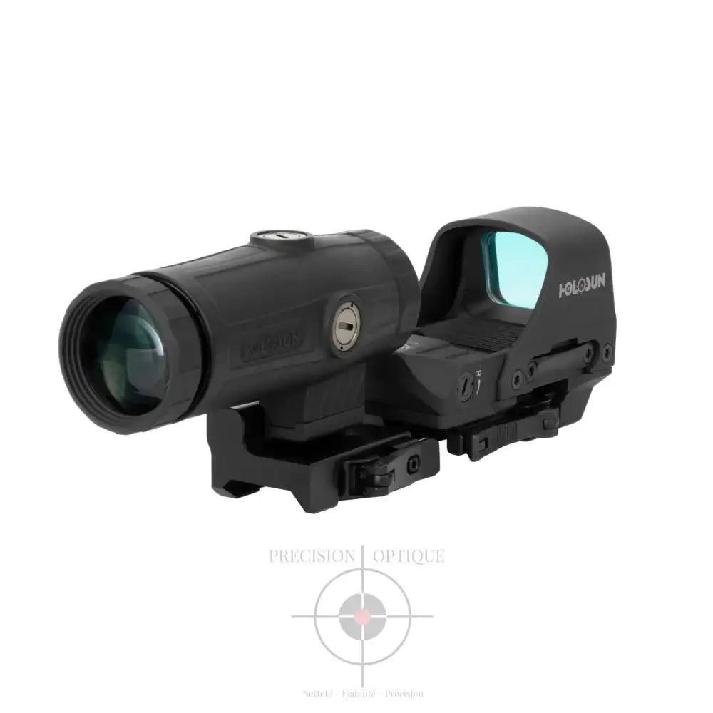 Ensemble Holosun Hs510C Avec Loupe Hm3X Et Étui De Protection Point Rouge