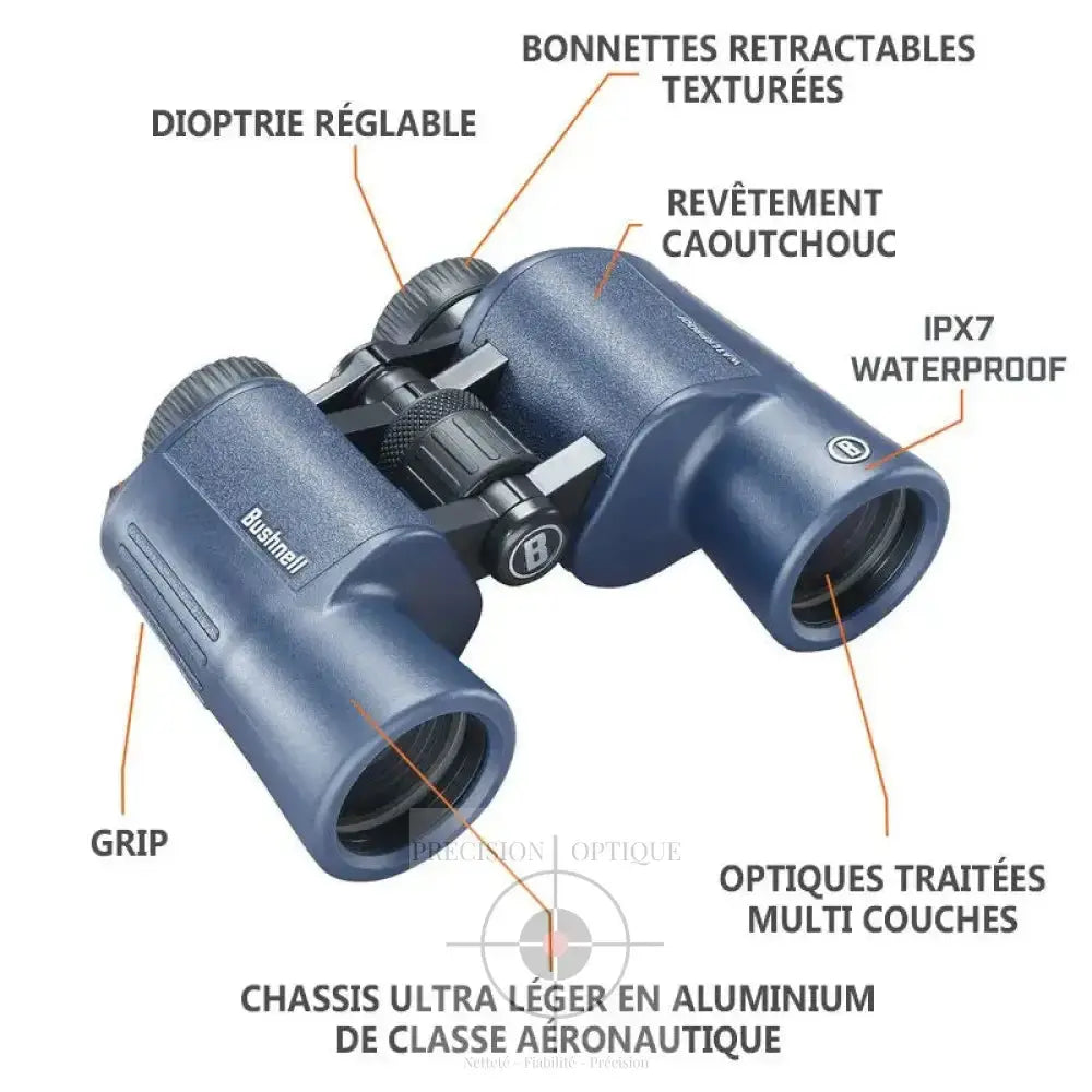 Jumelles Bushnell H2O 2.0 8x42 mm Porro Prism Rivolier