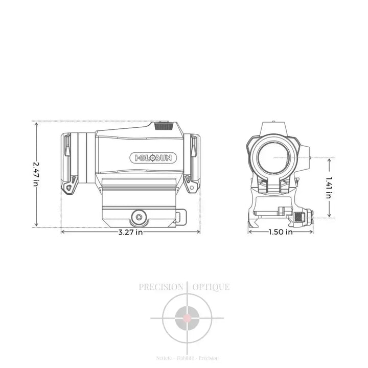 Point Rouge Holosun Elite He515C-T-Rd Titan