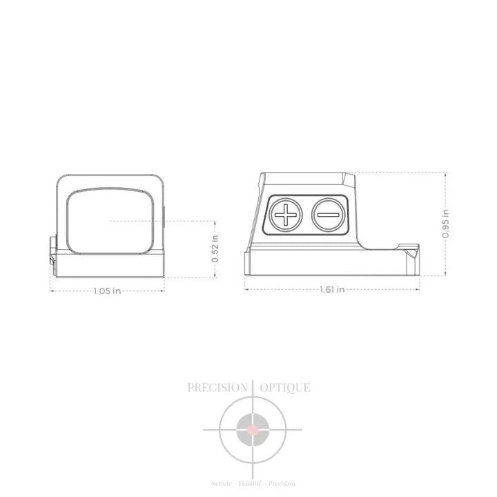 Point Rouge Holosun Eps-Carry-Gr-Mrs 2Moa/32Moa Rouge