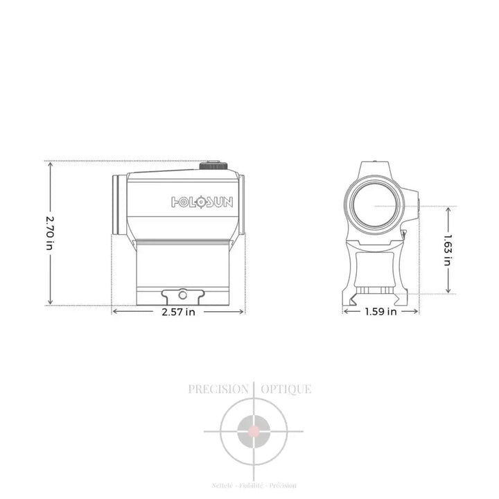 Point Rouge Holosun He503C-U-Gr Elite