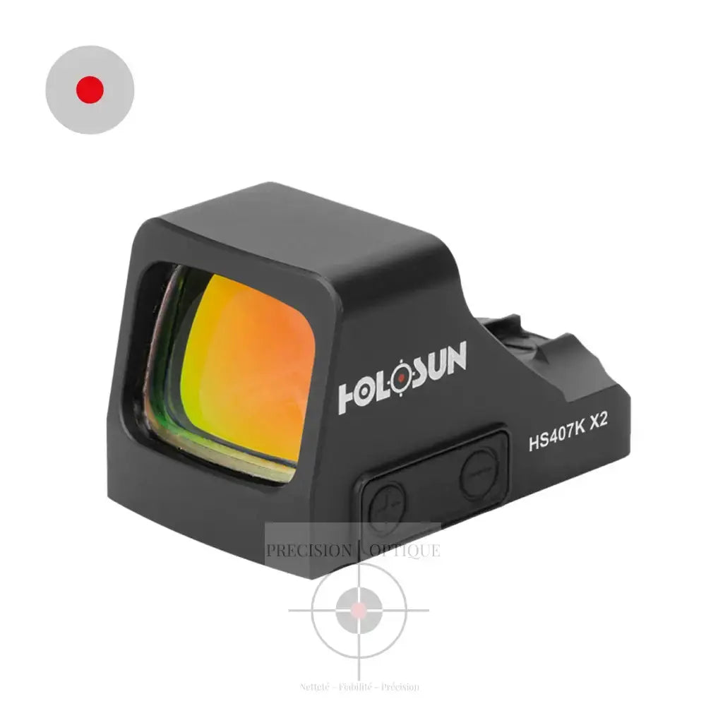 Point Rouge Holosun Hs407K-X2 - Mini Précision Et Fiabilité Renforcées Rouge