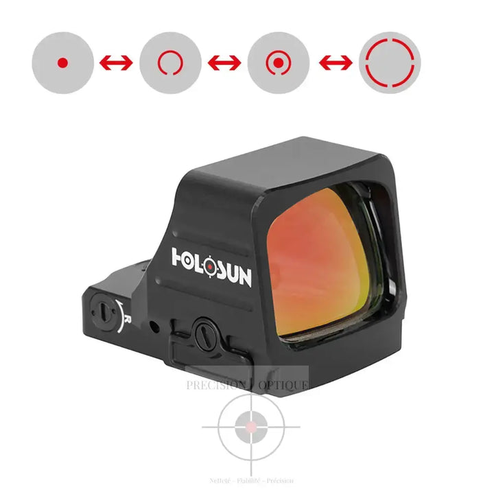 Point Rouge Holosun Hs507Comp: Viseur Reflex Compact Avec Réticule Polyvalent Rouge